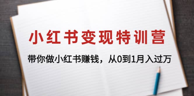 小红书变现特训营：带你做小红书项目-百盟网