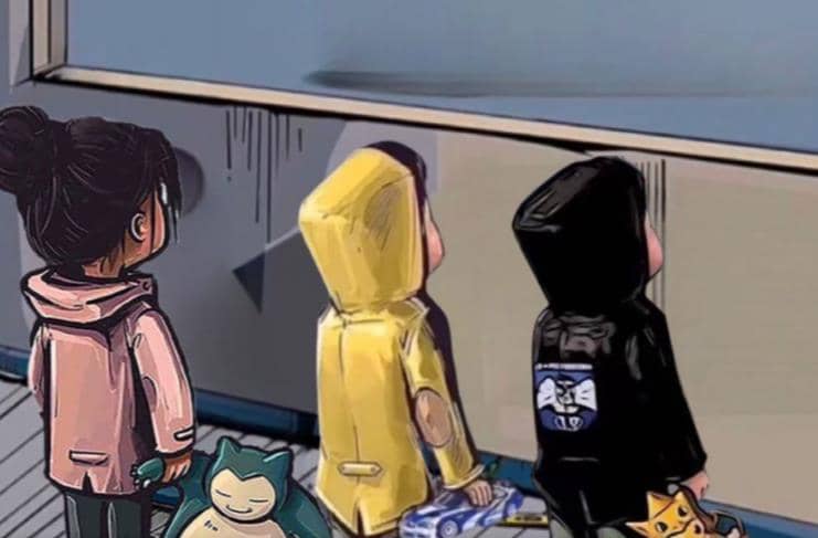 橱窗看车男孩汽车头像制作项目-百盟网