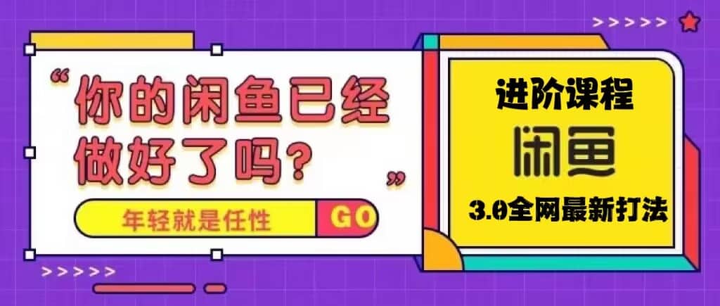 火爆全网的咸鱼玩法进阶课程，咸鱼进阶课程-百盟网