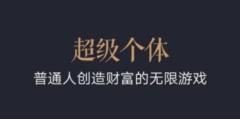 超级个体:2024-2025翻盘指南,普通人创造财富的无限游戏-百盟网