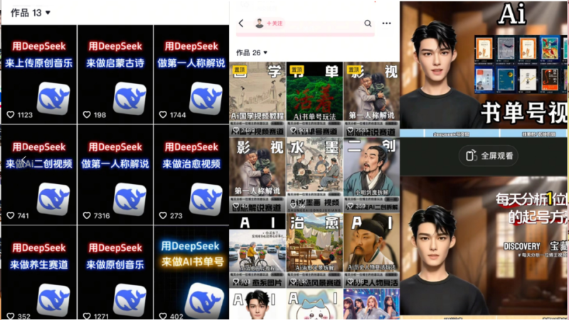 Deep seek项目拆解+卡通数字人25年4月新玩法日引200+创业粉十分钟一条…-百盟网