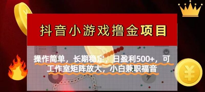 【抖音小游戏发行人计划项目】操作简单,长期稳定,日盈利500+,可工作…-百盟网