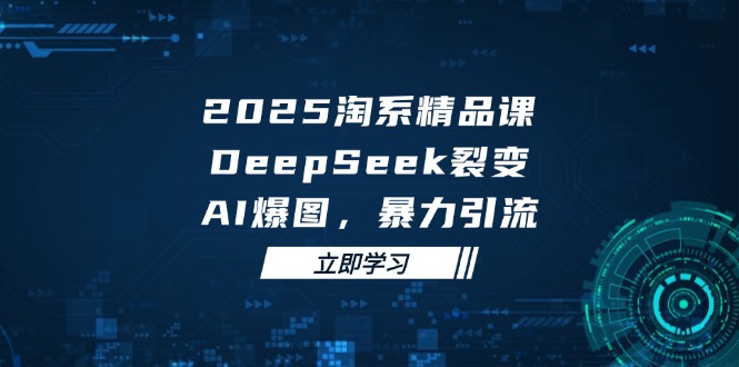 2025 淘系精品课，DeepSeek 裂变，AI 爆图，暴力引流-百盟网