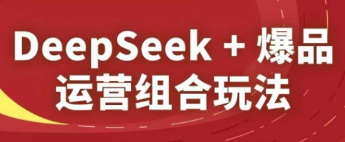 DeepSeek+爆品运营组合玩法，2025淘系精品课-百盟网