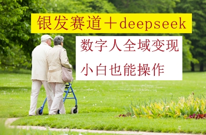 银发赛道+deepseek数字人全域变现，小白也能操作-百盟网