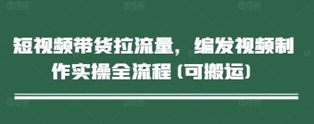 短视频带货拉流量，编发视频制作实操全流程(可搬运)-百盟网