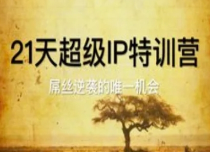 21天超级IP特训营，屌丝逆袭的唯一机会-源创智汇网
