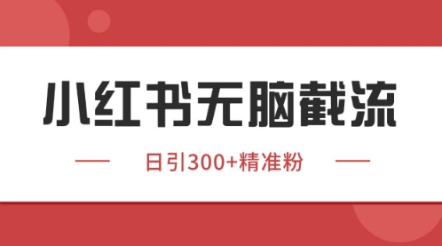 小红书只要你有同行就能获客，独家野路子获客玩法，暴力截流【揭秘】-牵机网