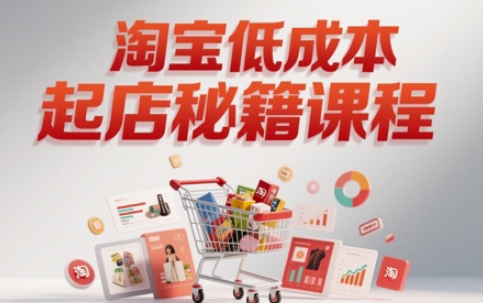 淘宝低成本起店系统课，助你快速起店，实现弯道超车-百盟网