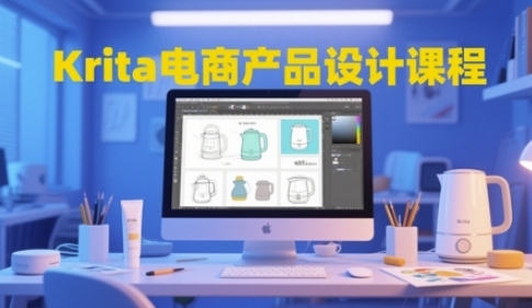 Krita电商产品设计课程，掌握从工具使用到创意落地的全链路设计能力-创盟网
