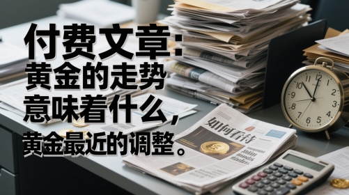 付费文章：黄金的走势意味着什么，如何看待黄金最近的调整-有量联盟