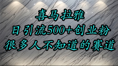 喜马拉雅，小而精的流量赛道，日进500+精准创业粉-长盈网
