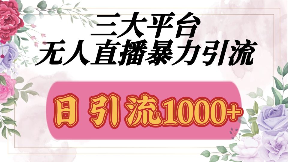 抖音，快手，视频号全平台通用，无人直播引流法，利用图片,模板,整套话术挂机全天支持矩阵操作，无限设备多开，超暴力引流，1000+高质量精准创业粉-百盟网