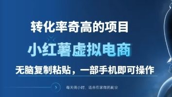 一单49.9，转化率奇高的项目，冷门暴利的小红书虚拟电商-百盟网