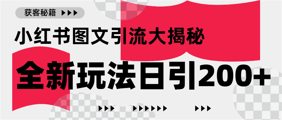 小红书图文引流，只需一张图片即可撬动百万流量，日引200+创业粉-百盟网