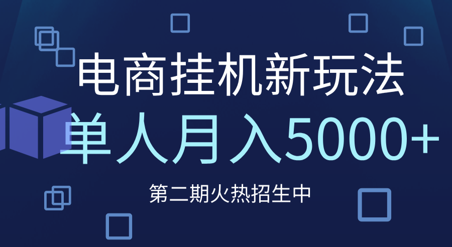 电商平台挂机新玩法，单人月入5000+攻略-百盟网