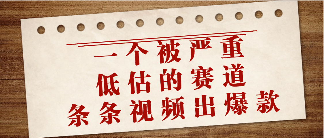 一个被严重低估的赛道，条条视频出爆款，一个月变现3万+-百盟网