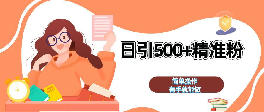 日引500+精准粉  简单操作 有手就能做-百盟网