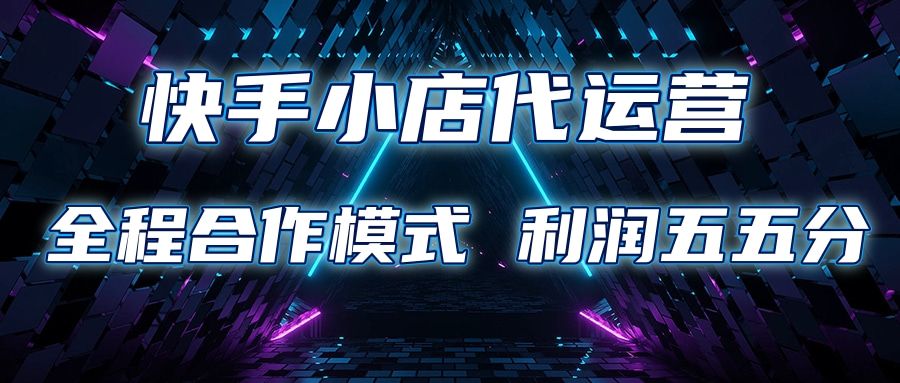 快手小店代运营 限时托管计划合作模式 利润五五分成-百盟网