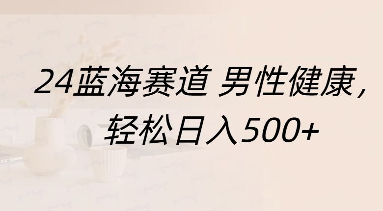 蓝海赛道 男性健康，轻松日入500+-百盟网