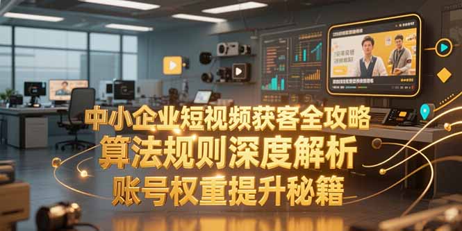 中小企业短视频获客全攻略，算法规则深度解析，账号权重提升秘籍-百盟网
