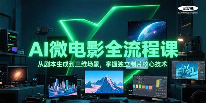 AI微电影全流程课，从剧本生成到三维场景，掌握独立制片核心技术-百盟网