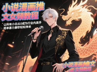 小说漫画推文女频教程，让所有小白从0成为行业内高手，简单暴力兼职轻松挣米-万利网