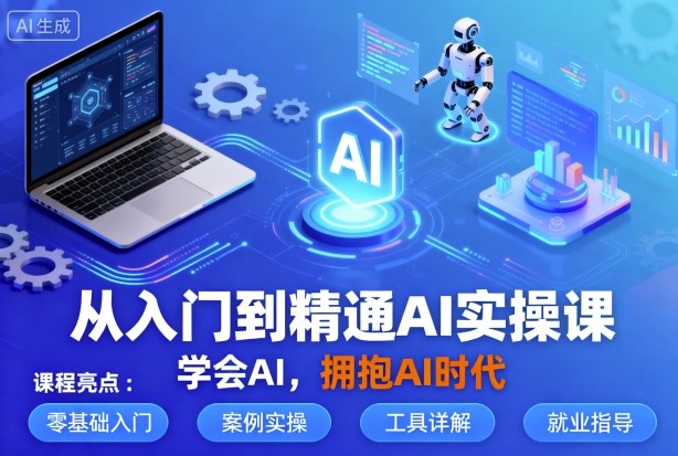 从入门到精通AI实操课，学会AI，拥抱AI时代-百盟网
