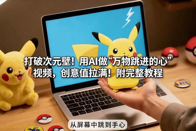打破次元壁!用AI做【万物跳进手心】视频,创意值拉满!附完整教程-百盟网