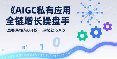 AIGC私有化应用全链增长操盘手，浅显易懂从0开始，轻松驾驭AI-百盟网