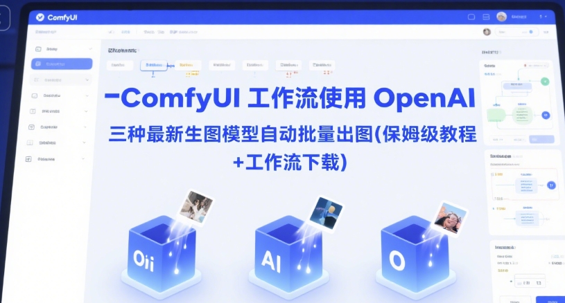 ComfyUI 工作流使用 OpenAI 三种最新生图模型自动批量出图(保姆级教程+工作流下载)-百盟网