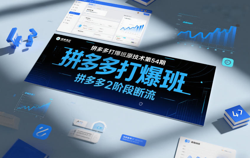 拼多多打爆班原创技术第54期，拼多多2阶段断流-百盟网