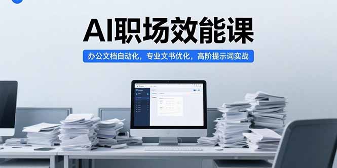 AI职场效能课，办公文档自动化，专业文书优化，高阶提示词实战-百盟网