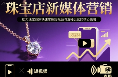 珠宝店新媒体营销，助力珠宝商家快速掌握短视频与直播运营的核心策略-百盟网