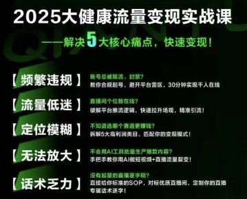 大健康流量全域新增长8.0，三月底线下课视频，大健康万亿蓝海，从类目突围到模式迭代-创盟网