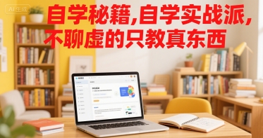 自学秘籍，自学实战派，不聊虚的只教真东西-优优乐