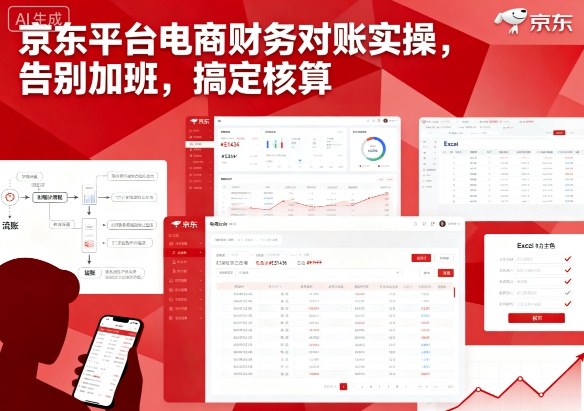 京东平台电商财务对账实操，告别加班，搞定核算-百盟网
