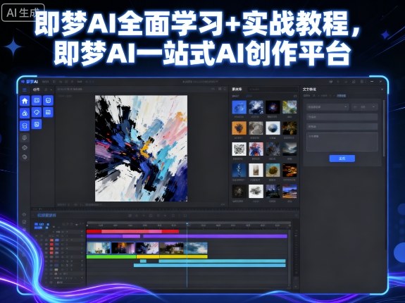 即梦AI全面学习+实战教程，即梦AI一站式AI创作平台-百盟网