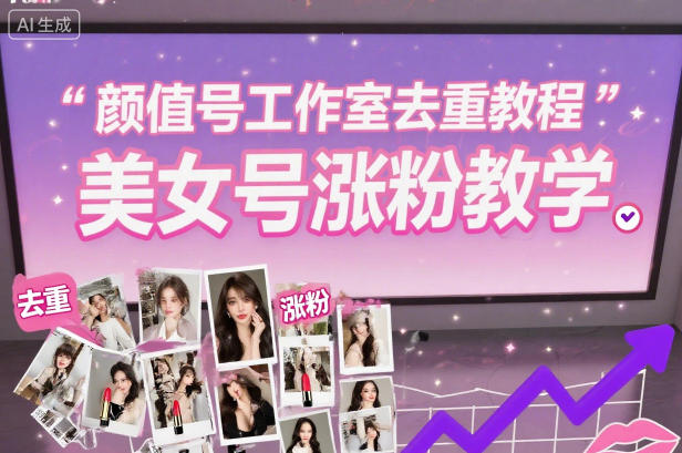 颜值号工作室去重教程，美女号涨粉教学-百盟网