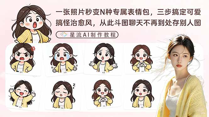 一张照片秒变N种专属表情包，三步搞定可爱搞怪治愈风，从此斗图聊天不再到处存别人图-百盟网