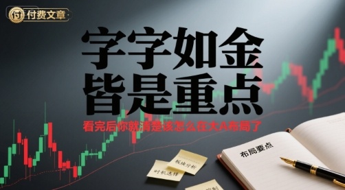 付费文章：字字如金 皆是重点， 看完后 你就清楚该怎么在大A布局了-百盟网