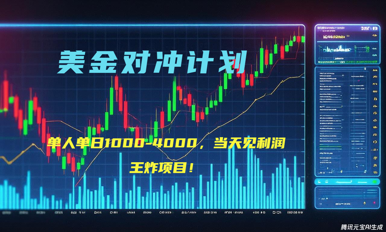 2025年最暴力项目“美金先登计划”最新最强对冲战法，每日实际收益1K-4K-百盟网
