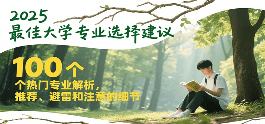 2025最佳大学专业选择建议，100个热门专业解析，推荐、避雷和注意的细节-百盟网
