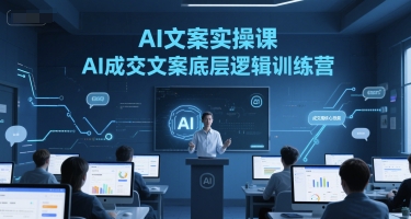 AI文案实操课，AI成交文案底层逻辑训练营-百盟网