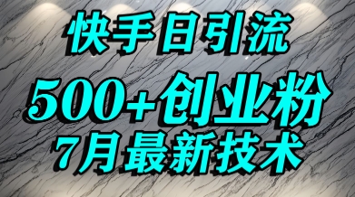 创业粉怎么打？快手精准引流创业粉，宝妈群体日进500+精准流量-百盟网