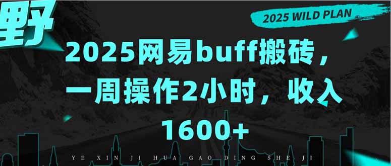 2025网易buff搬砖，一周操作2小时，收入1600+-百盟网