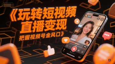 玩转短视频直播变现，把握视频号金风口-百盟网