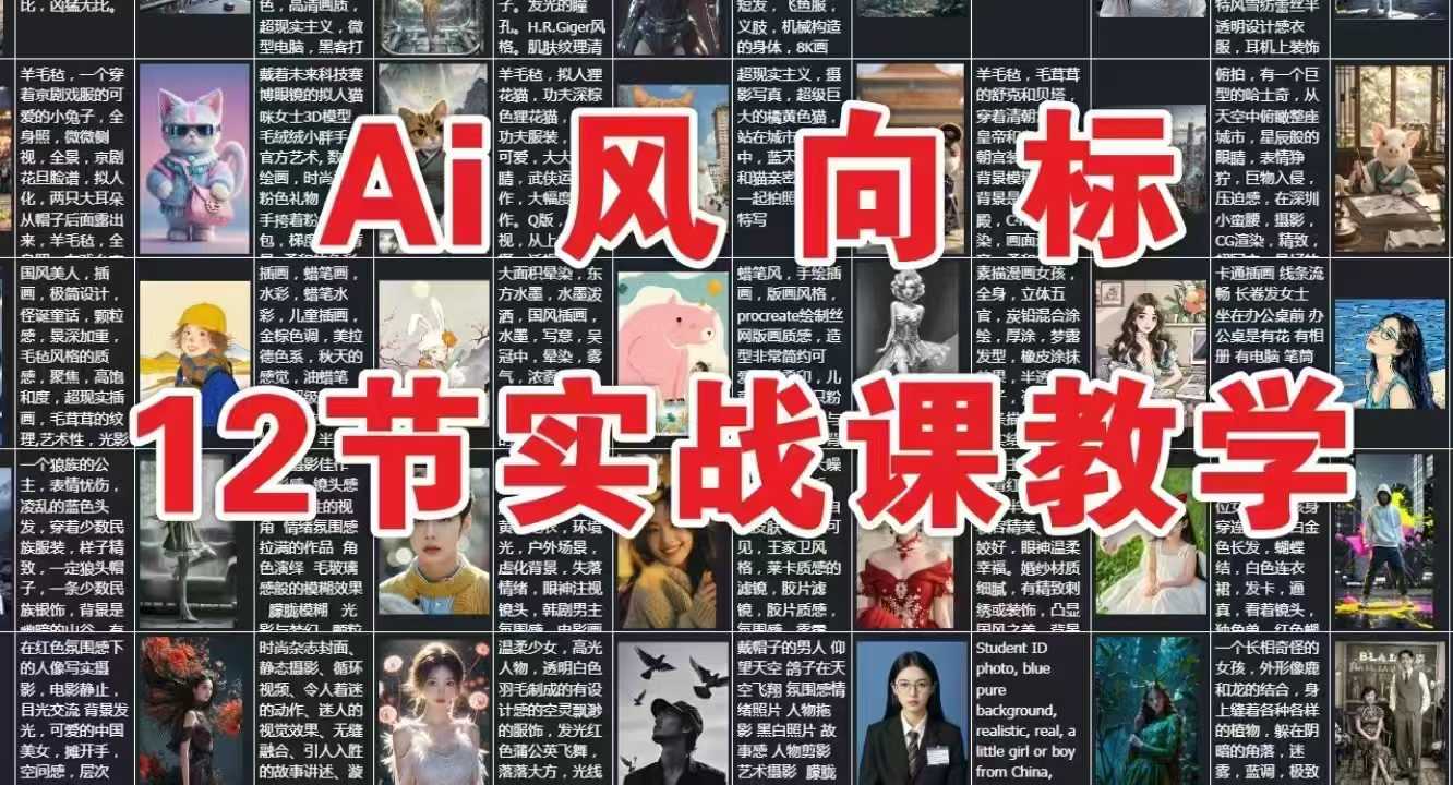 AI风向标：12节实战课教学-百盟网