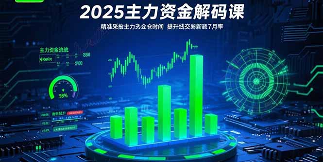 2025主力资金解码课：精准捕捉主力建仓时机，提升短线交易胜率(更新7月-百盟网
