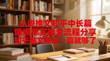 小说推文知乎中长篇爆单实操全流程分享，知乎推文看这一篇就够了-百盟网